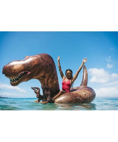 Gigantic Inflatable T-Rex Dinosaur Pool Raft - This Prehistoric Dino King Will Easily Carry 3 Adults All Day & Night on Any L...