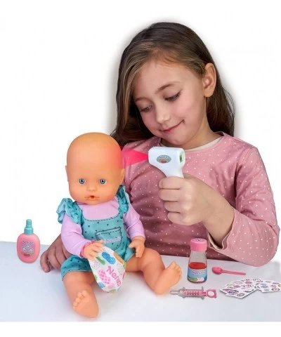 are You Sick Soft Doll with Thermometer Medicine with Spoon Vaccine Colored Band-Aids Spray Bottle 14" Doll $75.53 Dolls