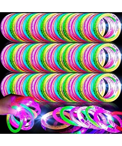 200 Pieces Glow in the Dark Bracelets Glow Sticks Bracelets LED Flashing Light up Bracelets Pack for Adults Neon Glow in the ...