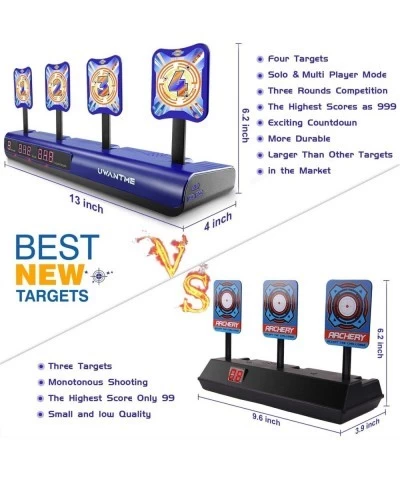 UWANTME Electronic Shooting Target Scoring Auto Reset Digital Targets for Nerf Guns Toys Ideal Gift Toy for Kids-Boys & Girls...