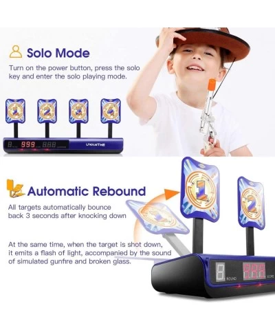 UWANTME Electronic Shooting Target Scoring Auto Reset Digital Targets for Nerf Guns Toys Ideal Gift Toy for Kids-Boys & Girls...