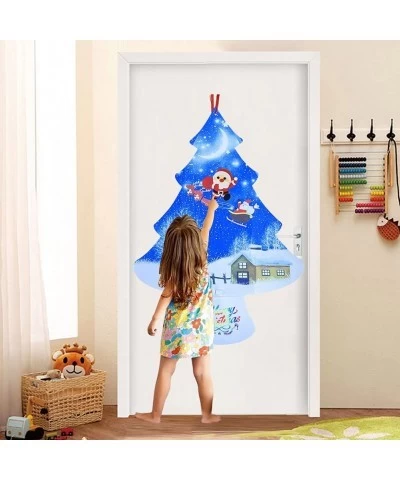 3.4ft Felt Christmas Tree Set for Toddlers Kids DIY Christmas Trees Decoration Kits with 30pcs Detachable Ornaments for Kids ...