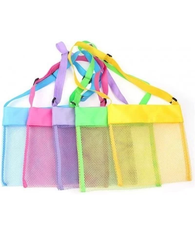 5-Pack Mesh Beach Bag Totes Kids Seashell Bags Toy Storage Bog Bag Swim Picnic Tote Adjustable Strap Aloha Bogg Bags 5 Color ...