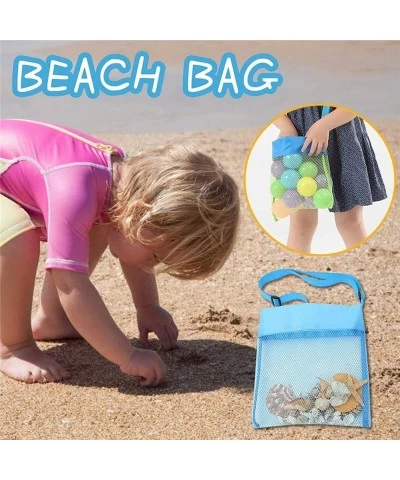 5-Pack Mesh Beach Bag Totes Kids Seashell Bags Toy Storage Bog Bag Swim Picnic Tote Adjustable Strap Aloha Bogg Bags 5 Color ...