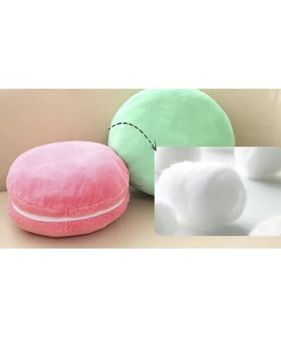 Macaron Pillow Plush Back Bolster Cushion Microbead Throw Pillow Case Round Seat Cushion Home Decor Pillow for Sofa Bedroom O...