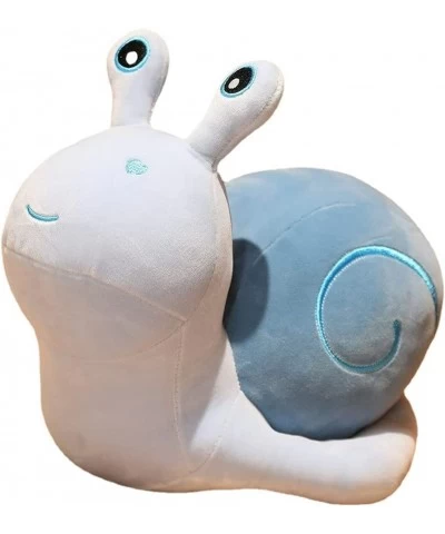 Cute Cartoon Snail Doll Plush Toy Children's Birthday Gift Big Snail Pillow Doll (7.8/11.8/17.7/23.6 Inches) (Blue 20cm-7.8 i...