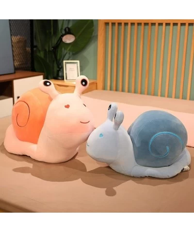 Cute Cartoon Snail Doll Plush Toy Children's Birthday Gift Big Snail Pillow Doll (7.8/11.8/17.7/23.6 Inches) (Blue 20cm-7.8 i...