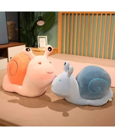 Cute Cartoon Snail Doll Plush Toy Children's Birthday Gift Big Snail Pillow Doll (7.8/11.8/17.7/23.6 Inches) (Blue 20cm-7.8 i...