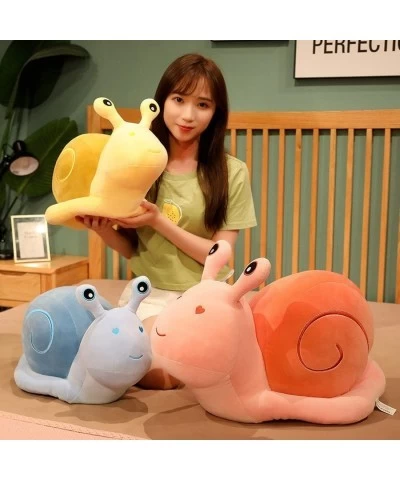 Cute Cartoon Snail Doll Plush Toy Children's Birthday Gift Big Snail Pillow Doll (7.8/11.8/17.7/23.6 Inches) (Blue 20cm-7.8 i...