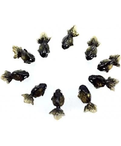 10pcs Artificial Animal Accessories Clay Goldfish Packs Miniature Figurine Mini Decorative for DIY Ornament Craft DIY Dollhou...