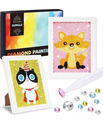 2 Pack Diamond Painting Kits Arts and Crafts Girls & Boys Easy Craft Kits Art Set Diamond Painting Kit with Frame for Beginne...