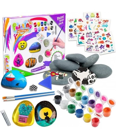 Rock Painting Kit for Kids - Extra-Large Arts and Crafts Kit for Kids Indoor and Outdoor Activities Set for Kids Ages 4 – 16 ...