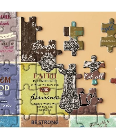 Bible Jigsaw Puzzle for Adult 1000 Pieces Religious Christian Puzzles as Christian Gift Inspirational Motivational Bible Vers...