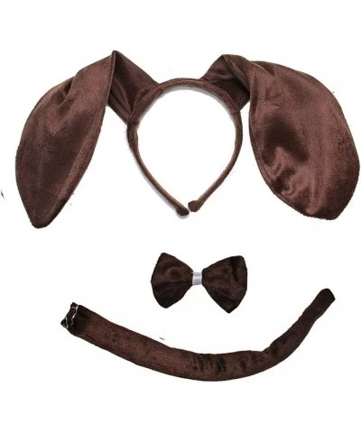 Kids Dachshund Brown Dog Puppy Headband Bow tie Tail 3pcs Costume $15.35 Kids' Costumes