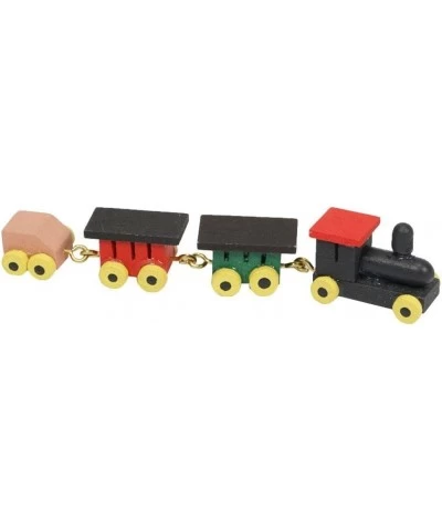 1:12 Miniaturas Wooden Small Train Set Children's Bedroom Toy Furniture Dollhouse Decor Child Toys for 1:12 Dollhouse Decorat...