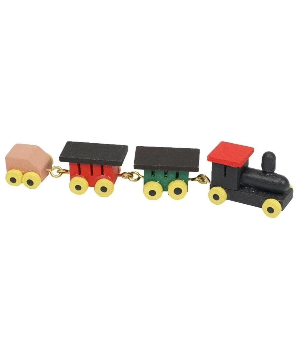 1:12 Miniaturas Wooden Small Train Set Children's Bedroom Toy Furniture Dollhouse Decor Child Toys for 1:12 Dollhouse Decorat...