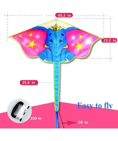 Kites Elephant Kites for Kids Easy to Fly Beach Games Easy to Assemble & Fly Kite Outdoor Activities - Prefect for Kids and A...