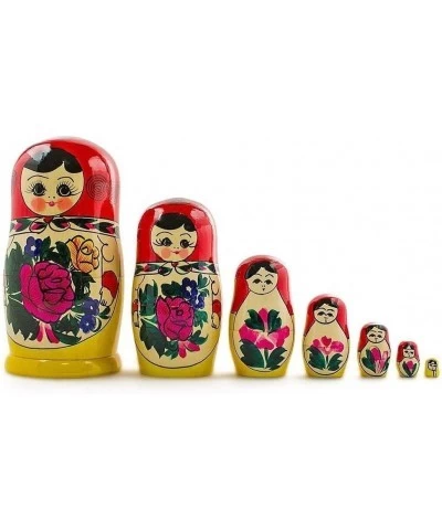 Set of 7 Unpainted Blank Wooden Nesting Dolls 6.75 Inches $48.90 Nesting Dolls