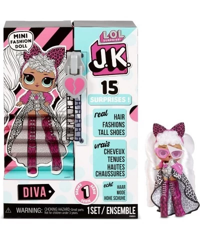 LOL Surprise JK Mini Fashion Doll Diva with 15 Surprises Including Dress Up Doll Outfits Exclusive Doll Accessories - Gifts f...