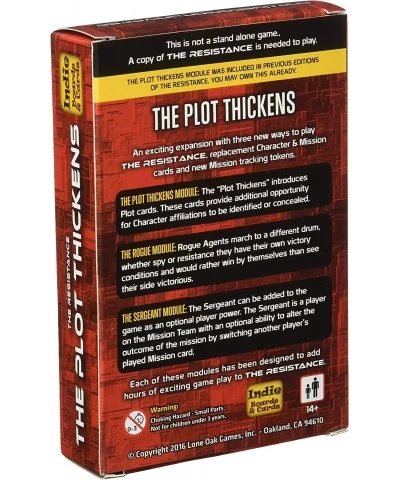 The Resistance - The Plot Thickens Game $18.19 Board Games