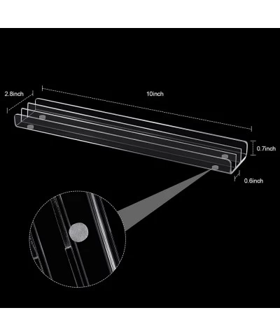 8 Pieces Acrylic Domino Racks Acrylic Domino Trays Holders Acrylic Domino Holders Organizer Tray Acrylic Racks for Mexican Tr...