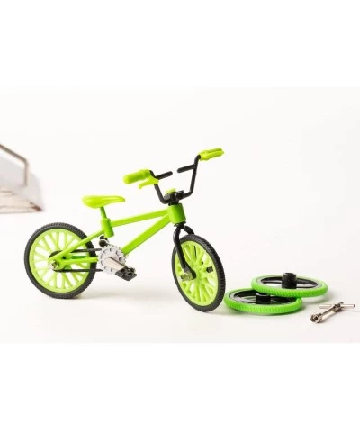 Grip and Tricks - Green Finger BMX Freestyle with 2 Extra Toy Bike Wheels and 1 Finger Bikes Tool - Pack 1 Finger Toy for Kid...