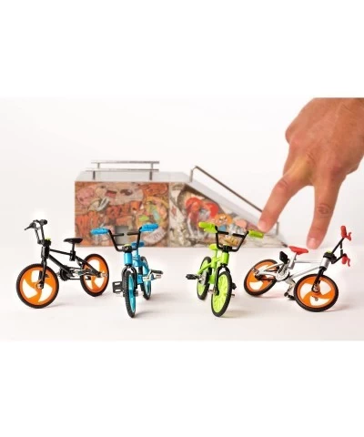 Grip and Tricks - Green Finger BMX Freestyle with 2 Extra Toy Bike Wheels and 1 Finger Bikes Tool - Pack 1 Finger Toy for Kid...