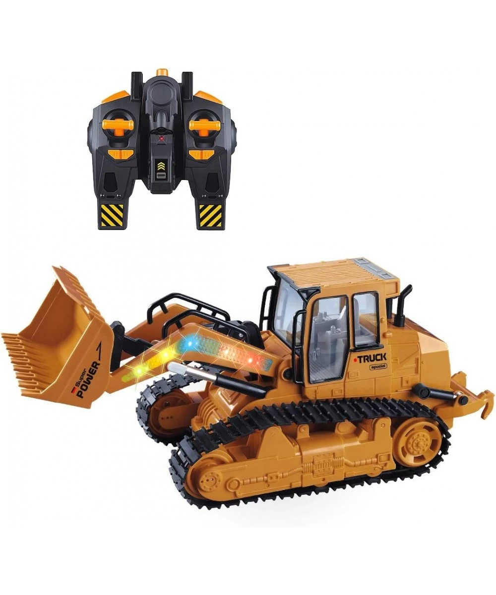 5 Channel RC Bulldozer Remote Control Excavator Full Functional Front Loader Construction Vehicles Toy with 2.4Ghz Transmitte...