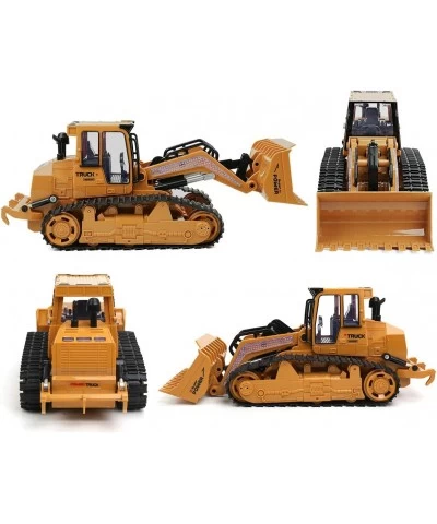 5 Channel RC Bulldozer Remote Control Excavator Full Functional Front Loader Construction Vehicles Toy with 2.4Ghz Transmitte...