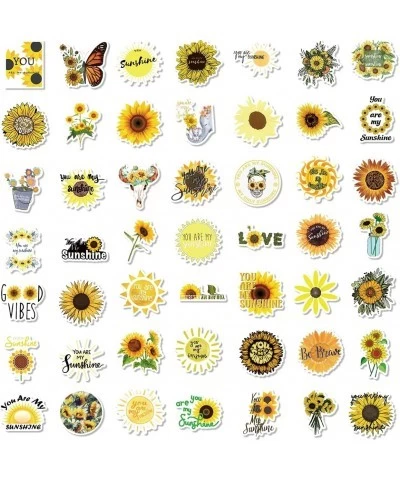 200 Pcs Flower Sunflower Green Leaf Mushroom Stickers VSCO Stickers Pack Waterproof Vinyl for Water Bottle Laptop Phone Skate...