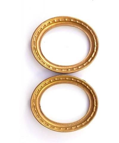 Melody Jane 2 Empty Dolls House Oval Gold Picture Painting Frames Miniature 1:12 Accessory $20.06 Dollhouse Accessories