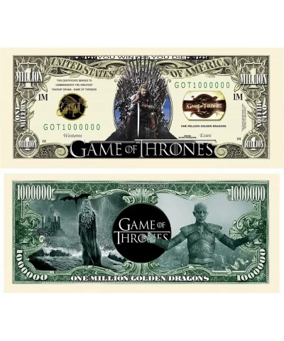 Limited Edition Game of Thrones | GOT | Collectible Novelty Bill in Currency Holder $15.31 Gags & Practical Joke Toys