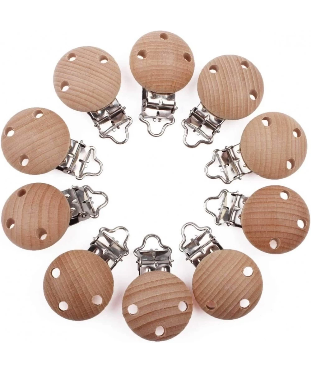 Pacifier Clip for Wooden Teether 15PCS Holder for Teething Toys DIY Soother Accessories Natural Beech Wood $27.77 Baby Teethe...