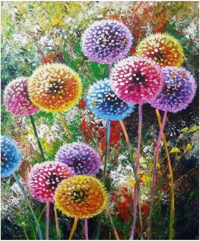 Full Drill 5d Diamond Painting Kits Cross Stitch Craft Kit New DIY Kits for Kids Adults Paint by Number Kits (Dandelion 25x30...