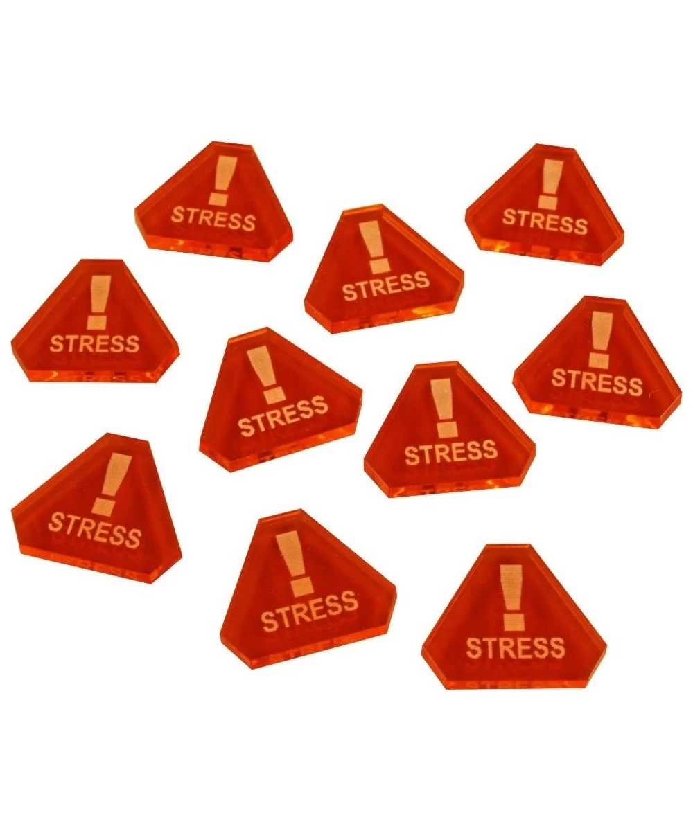 Space Fighter Stress Tokens Fluorescent Amber (10) $16.32 Game Accessories