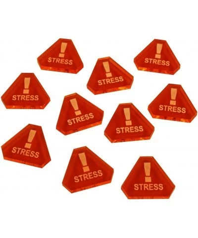 Space Fighter Stress Tokens Fluorescent Amber (10) $16.32 Game Accessories