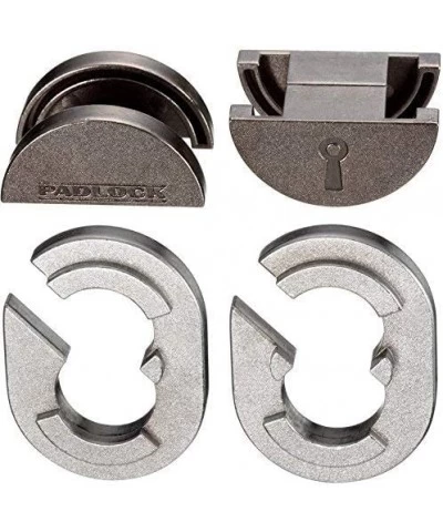 Padlock Hanayama Cast Metal Brain Teaser Puzzle (Level 5) Puzzles For Kids & Adults Ages 12 & Up Green $17.00 Brain Teaser Pu...