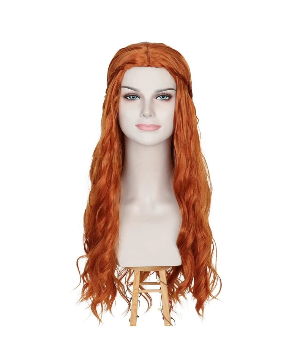 Missuhair Ginger Wig Long Wavy Women Orange Wig Medieval Renaissance Hippie Halloween Costume Hair Wigs $39.98 Kids' Dress-Up...