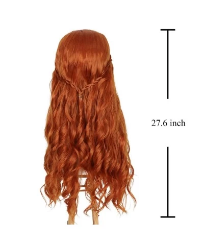 Missuhair Ginger Wig Long Wavy Women Orange Wig Medieval Renaissance Hippie Halloween Costume Hair Wigs $39.98 Kids' Dress-Up...