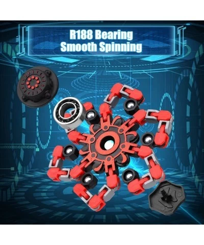 6PCS Transformable Robot Fidget Spinner Chain Toy for Kids Adults DIY Deformable Fingertip Gyro for Stress Relief Creative Ha...