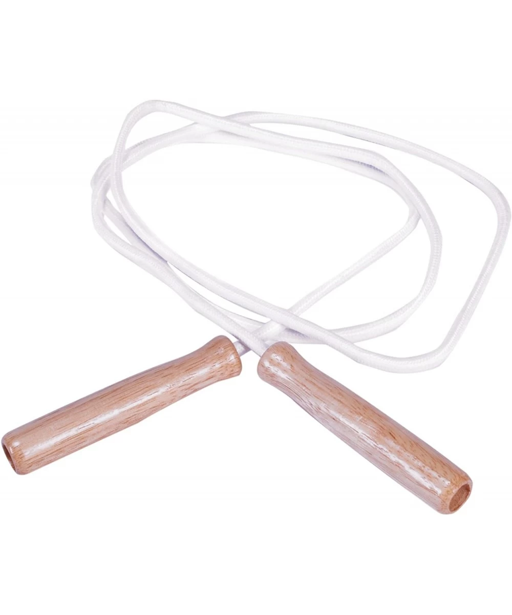 Cotton Jump Ropes with Wood Handles 8' White Set of 6 $28.86 Kids' Fitness Equipment