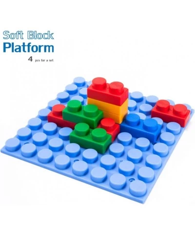 Platform Building Block Base Plates — 11x11 Inch Stackable Building Platform Set Learning Toy Special Education for Ages 3 Mo...