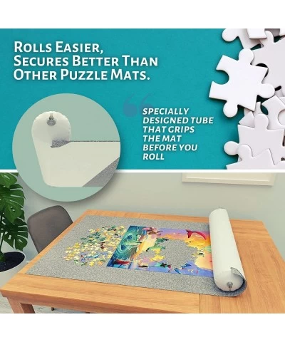 Premium Felt ROLL UP Puzzle Mat for Jigsaw Puzzle. Wool Blend lays Perfectly Flat Comes Rolled & NOT Folded. Fits 500 1000 15...