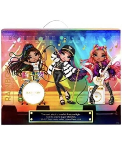 Rainbow High Rockstar Fashion Doll 2 Complete Outfits & Rockband Essentials Carmen Major Only $67.01 Dolls