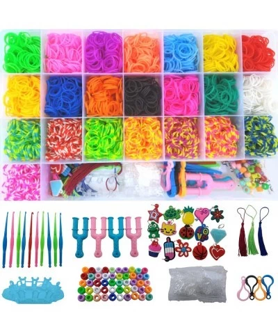 Colorful Loom Set Premium Rubber Band Necklace Bracelet Making Kit DIY Band Jewelry for Kids Toys for 5 6 7 8 9 Year Old Kids...