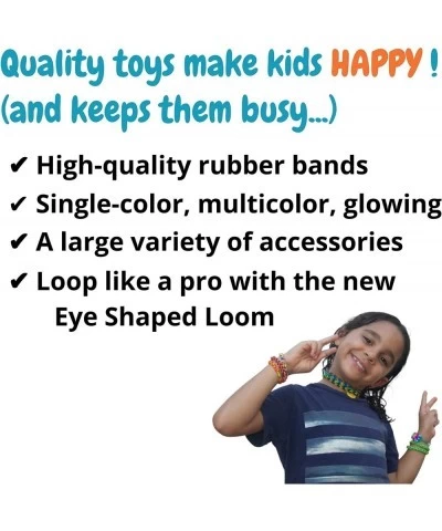 Colorful Loom Set Premium Rubber Band Necklace Bracelet Making Kit DIY Band Jewelry for Kids Toys for 5 6 7 8 9 Year Old Kids...