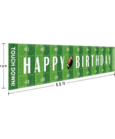 Large Football Happy Birthday Party Banner Game Day Sports Party Decorations Football Photo Backdrop Hanging Decorations(9.8 ...