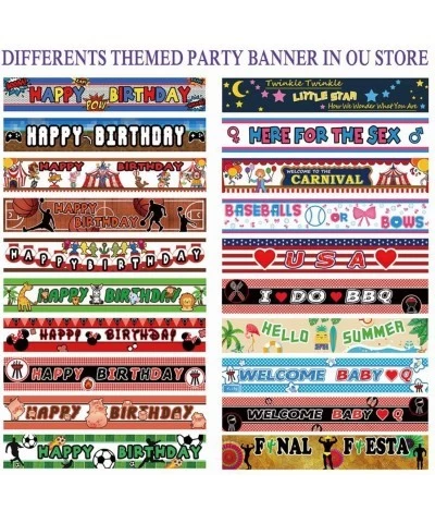 Large Football Happy Birthday Party Banner Game Day Sports Party Decorations Football Photo Backdrop Hanging Decorations(9.8 ...