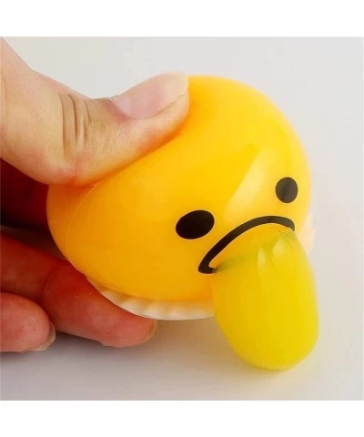 Hanasonshop Puking Egg - 3/6/9Pcs Puking Egg Yolk Stress Ball Yellow Round Vomiting Sucking Lazy Egg Yolk Puking Egg Yolk Str...