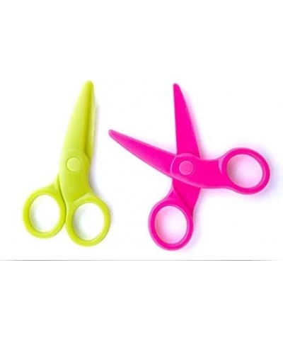 24 Pack Toddler Scissors school supplies for kids scissors Safety Scissors For Kids Plastic Children Safety Scissors Dual-Col...